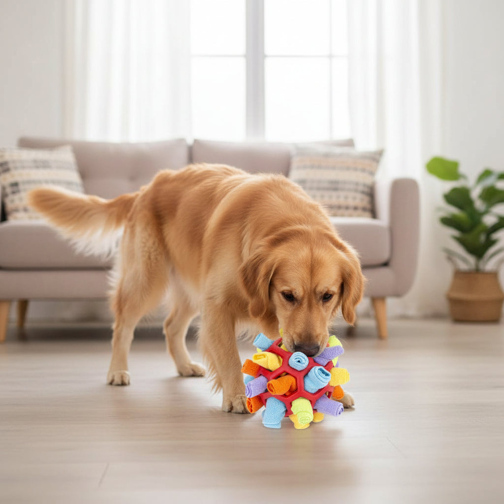 Interaktives Leckerli-Spender-Ballspielzeug für Hunde – Training und Spiel | Meowbutter