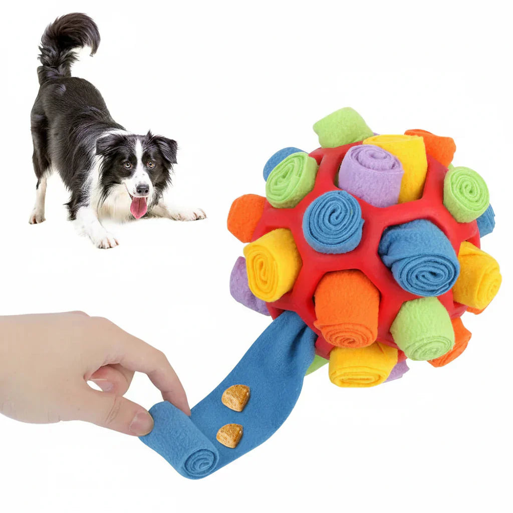 Interaktives Leckerli-Spender-Ballspielzeug für Hunde – Training und Spiel | Meowbutter
