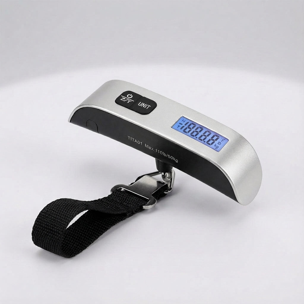 Báscula digital portátil para equipaje TravelWeigh — Peso manual