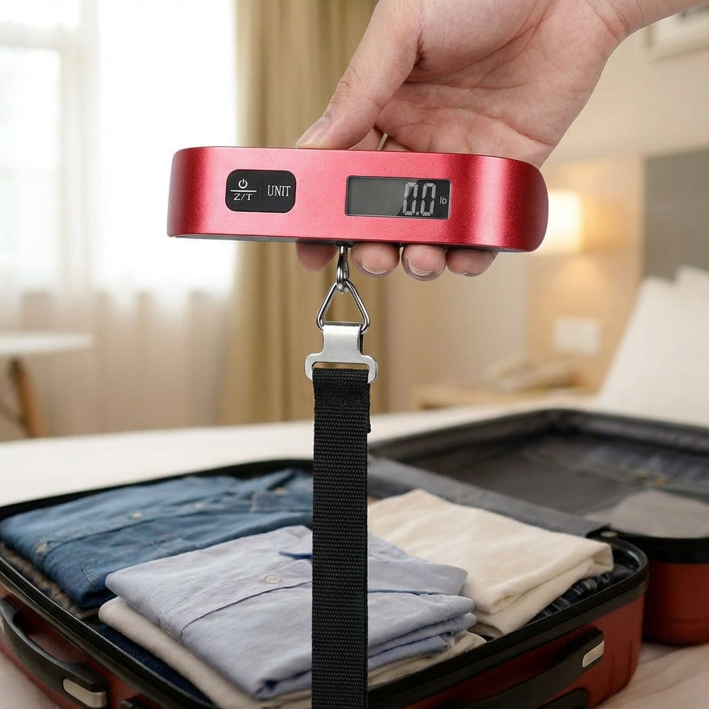 Báscula digital portátil para equipaje TravelWeigh — Peso manual