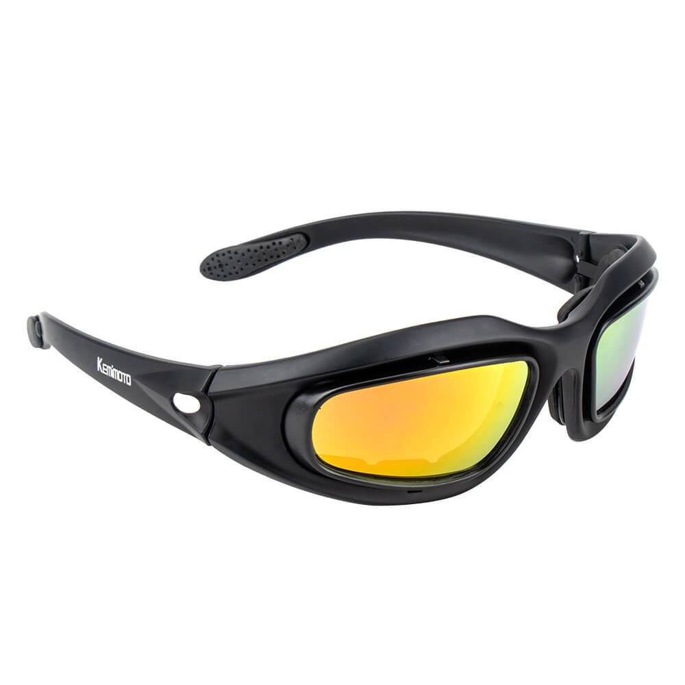 Ochelari polarizați pentru motociclism — kit rezistent cu 4 lentile