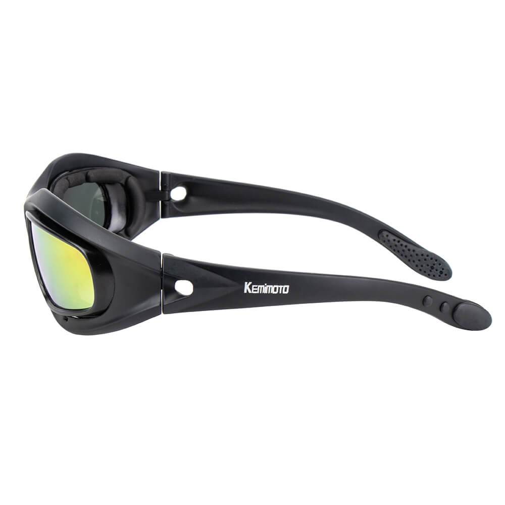 Ochelari polarizați pentru motociclism — kit rezistent cu 4 lentile