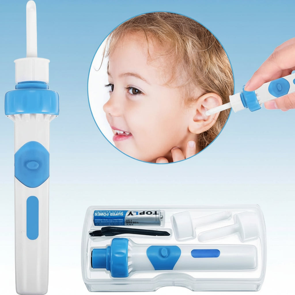 Ear Cleaner Electric Suction Silicone Tip Gentle Wax Removal Tool | Meowbutter