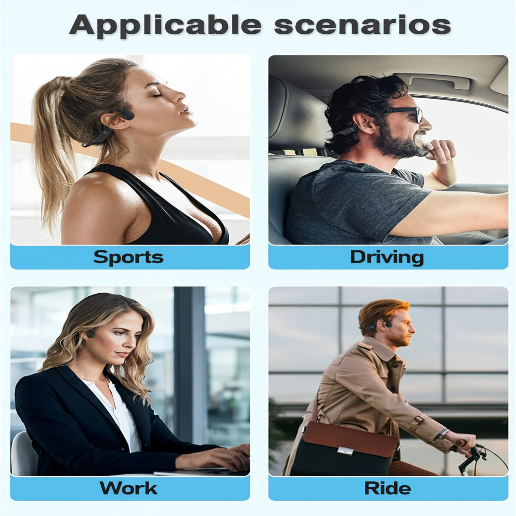 Wireless Bone Conduction Headphones USB Charging Open Ear Sport | Meowbutter