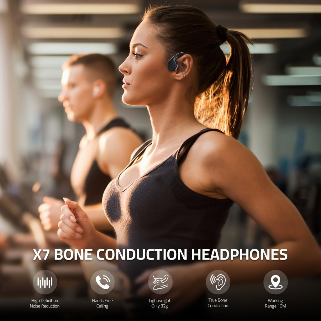 Wireless Bone Conduction Headphones USB Charging Open Ear Sport | Meowbutter