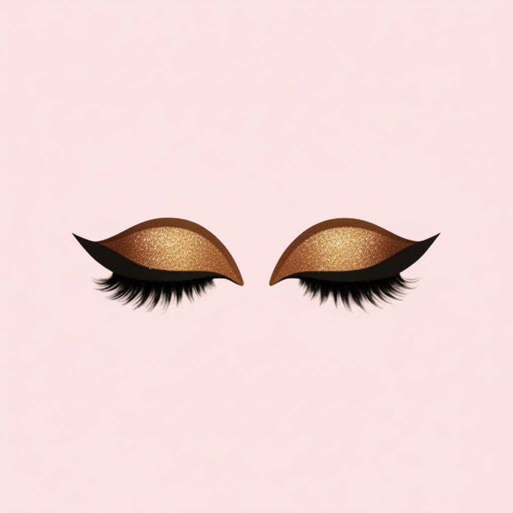 Pestañas postizas 3 en 1 reutilizables, pegatinas de sombra de ojos y delineador | Meowbutter