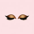 Pestañas postizas 3 en 1 reutilizables, pegatinas de sombra de ojos y delineador | Meowbutter