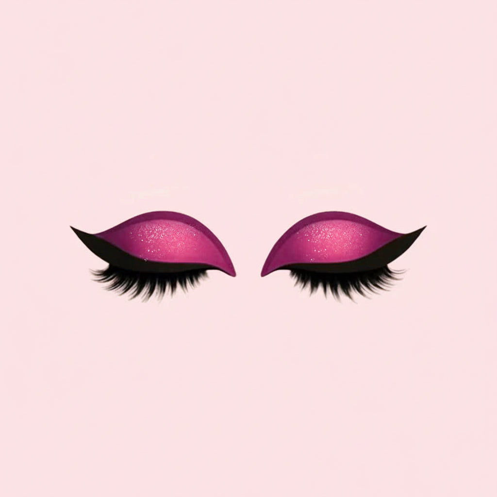 Pestañas postizas 3 en 1 reutilizables, pegatinas de sombra de ojos y delineador | Meowbutter