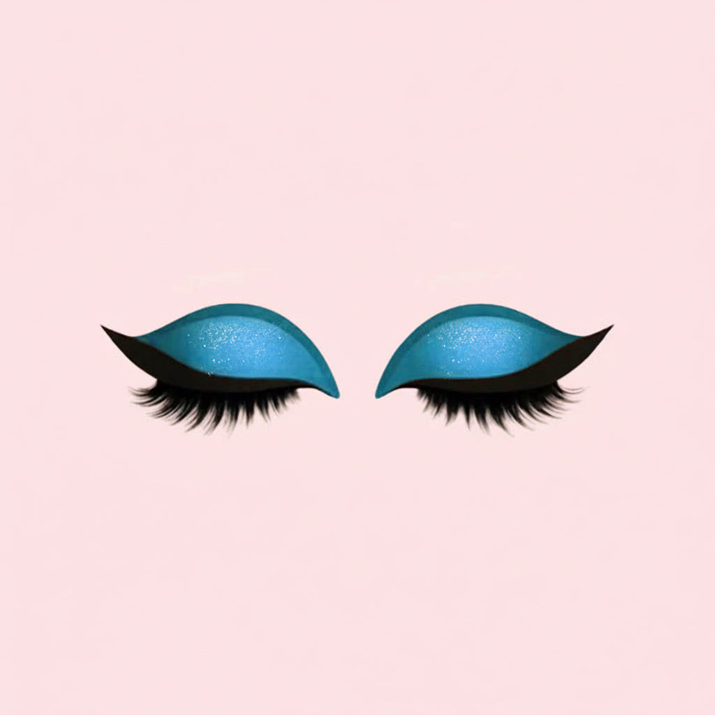Pestañas postizas 3 en 1 reutilizables, pegatinas de sombra de ojos y delineador | Meowbutter