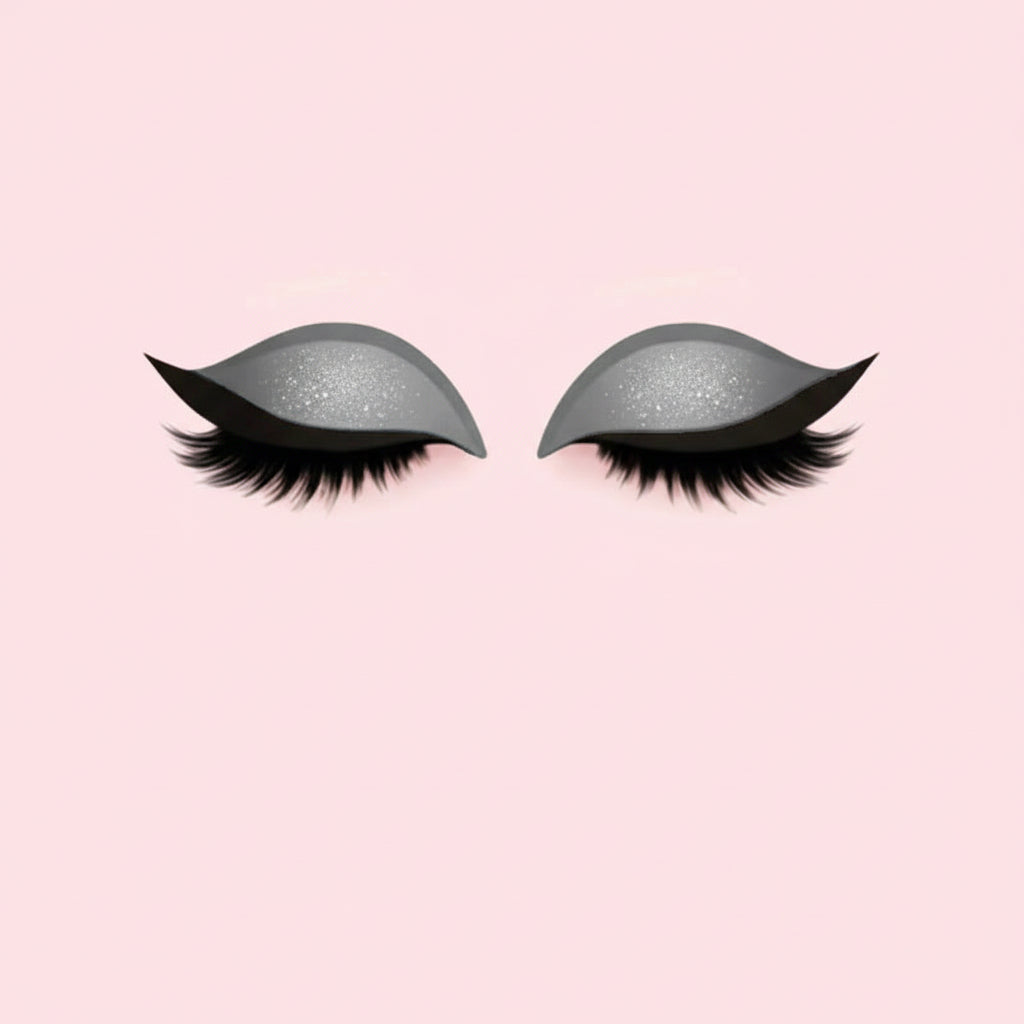 Pestañas postizas 3 en 1 reutilizables, pegatinas de sombra de ojos y delineador | Meowbutter