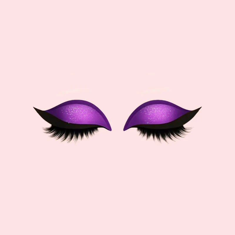 Pestañas postizas 3 en 1 reutilizables, pegatinas de sombra de ojos y delineador | Meowbutter