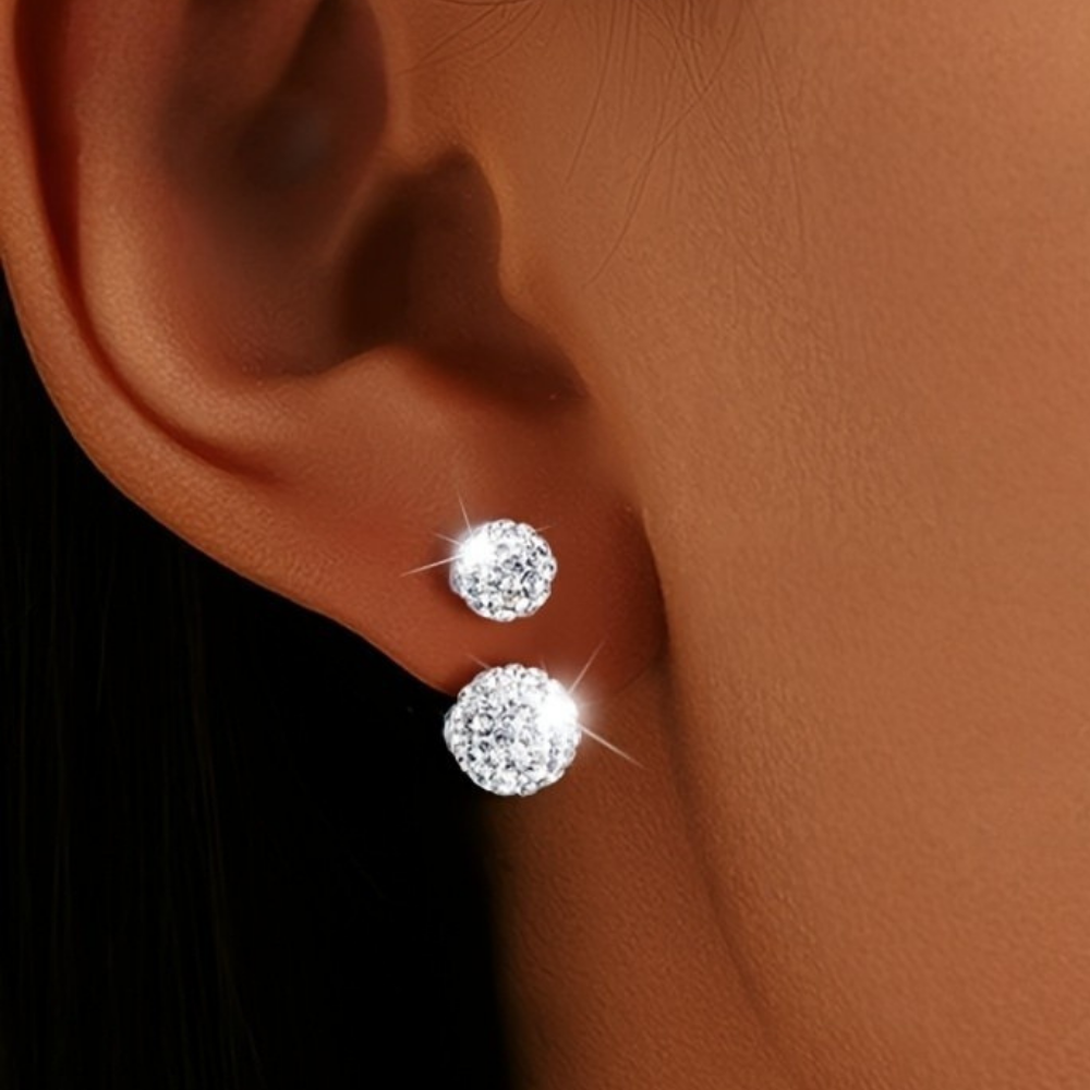 Earrings Mothers Day Gift 925 Sterling Silver CZ Flower Stud | Meowbutter
