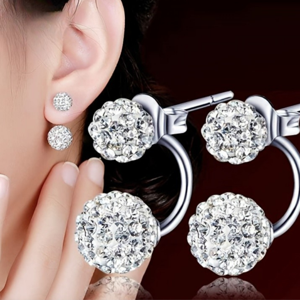 Earrings Mothers Day Gift 925 Sterling Silver CZ Flower Stud | Meowbutter
