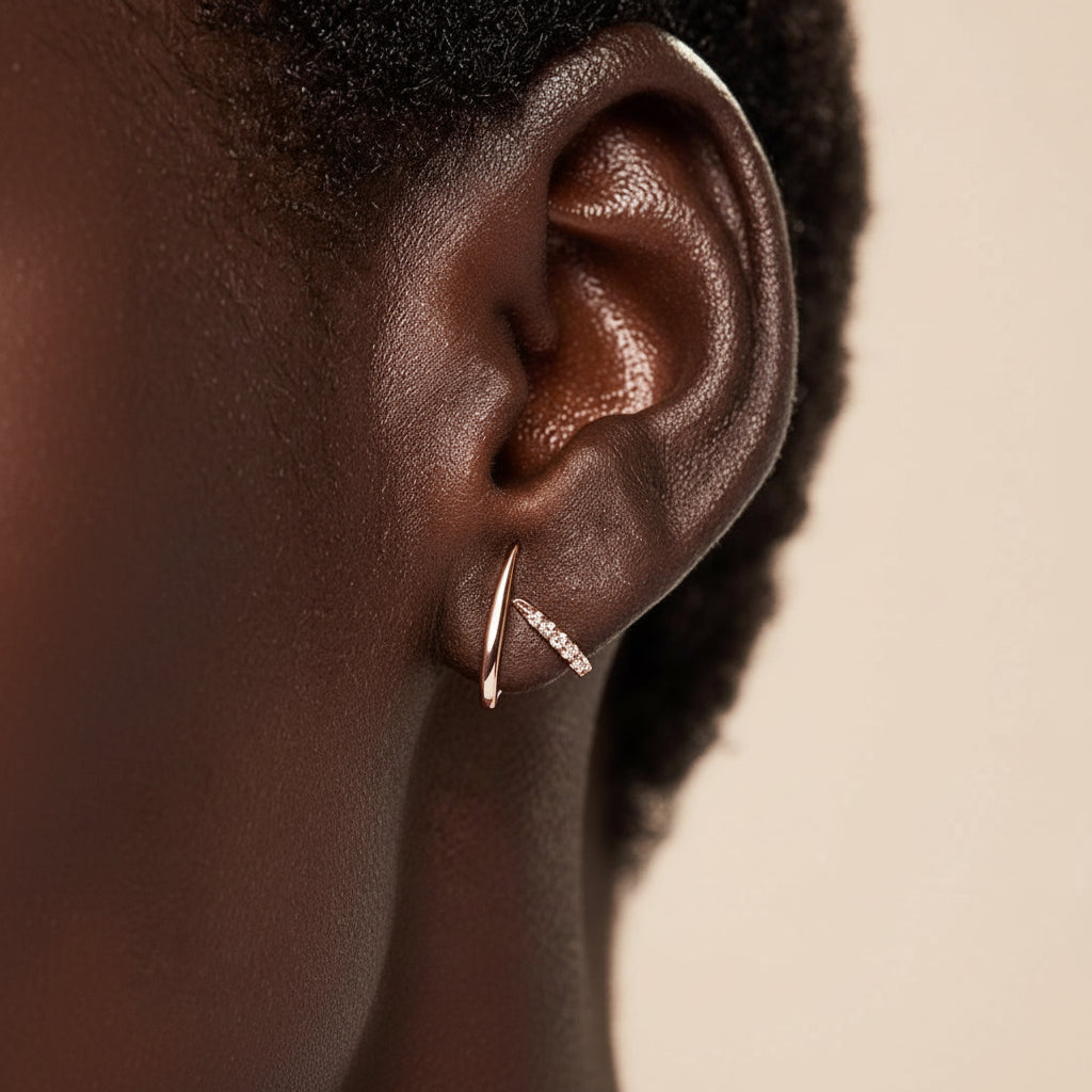 Earrings Mothers Day Gift Gold Geometric Stud Jewelry | Meowbutter