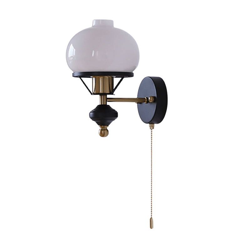Lumera Traditional French Wall Lamp With Geometric Accent