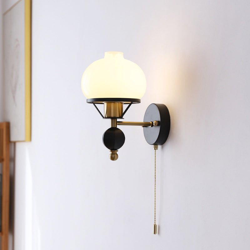Lumera Traditional French Wall Lamp With Geometric Accent