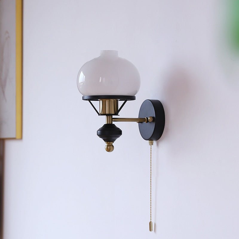 Lumera Traditional French Wall Lamp With Geometric Accent