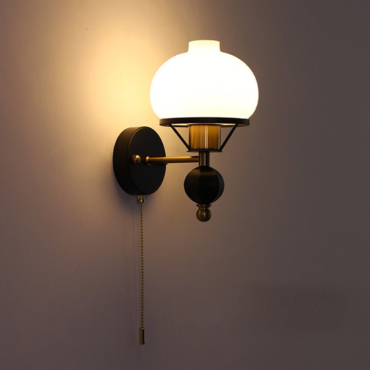 Lumera Traditional French Wall Lamp With Geometric Accent