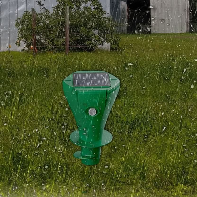 Solar Maulwurfabwehr mit lautloser Vibration für umweltfreundlichen Gartenschutz | meowbutter