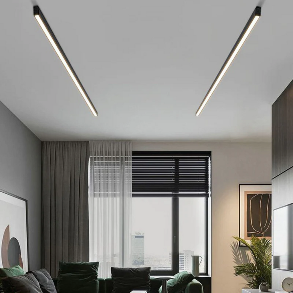 مصباح سقف خطي غائر من Metrolinea - LED مدمج لغرف المعيشة