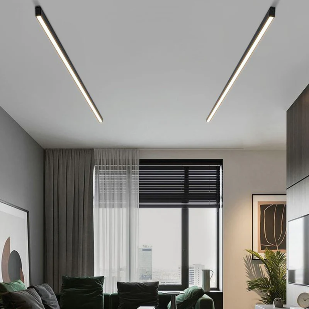 مصباح سقف خطي غائر من Metrolinea - LED مدمج لغرف المعيشة