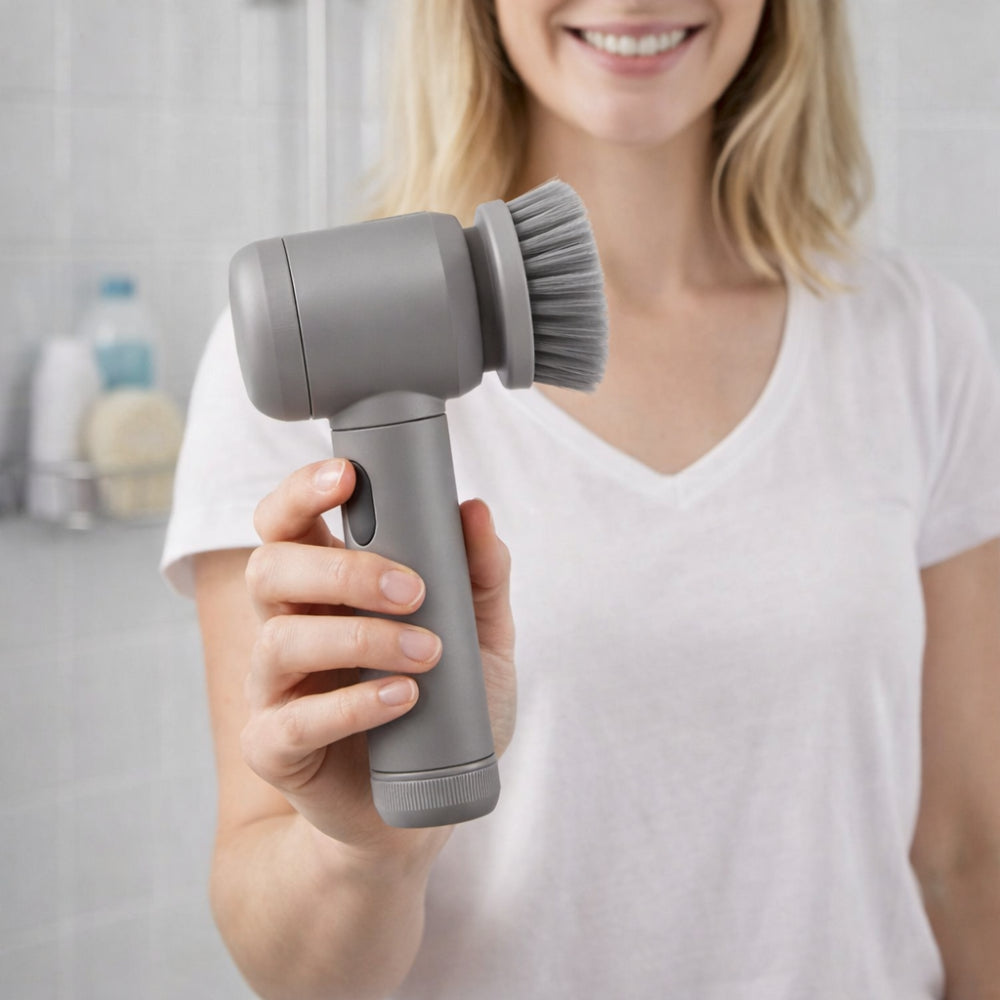 Electric Scrubber Rotary Cleaning Brush Household Tool | Meowbutter