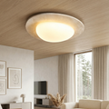 Plafonnier en travertin naturel avec LED intégrée