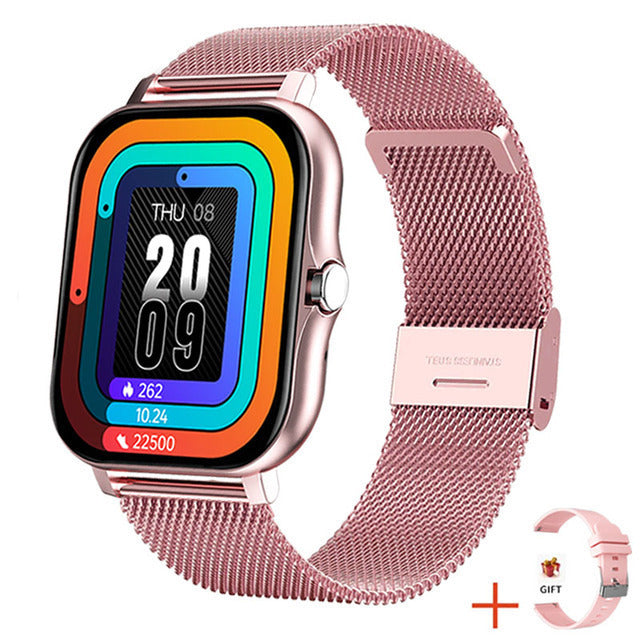 Elegante smartwatch per il fitness — monitoraggio continuo della salute e touchscreen da 1.09 pollici
