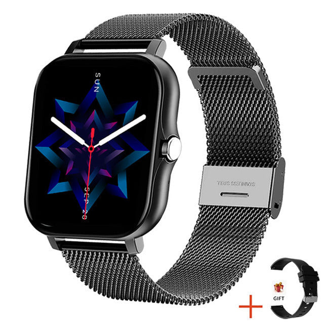 Elegante smartwatch per il fitness — monitoraggio continuo della salute e touchscreen da 1.09 pollici