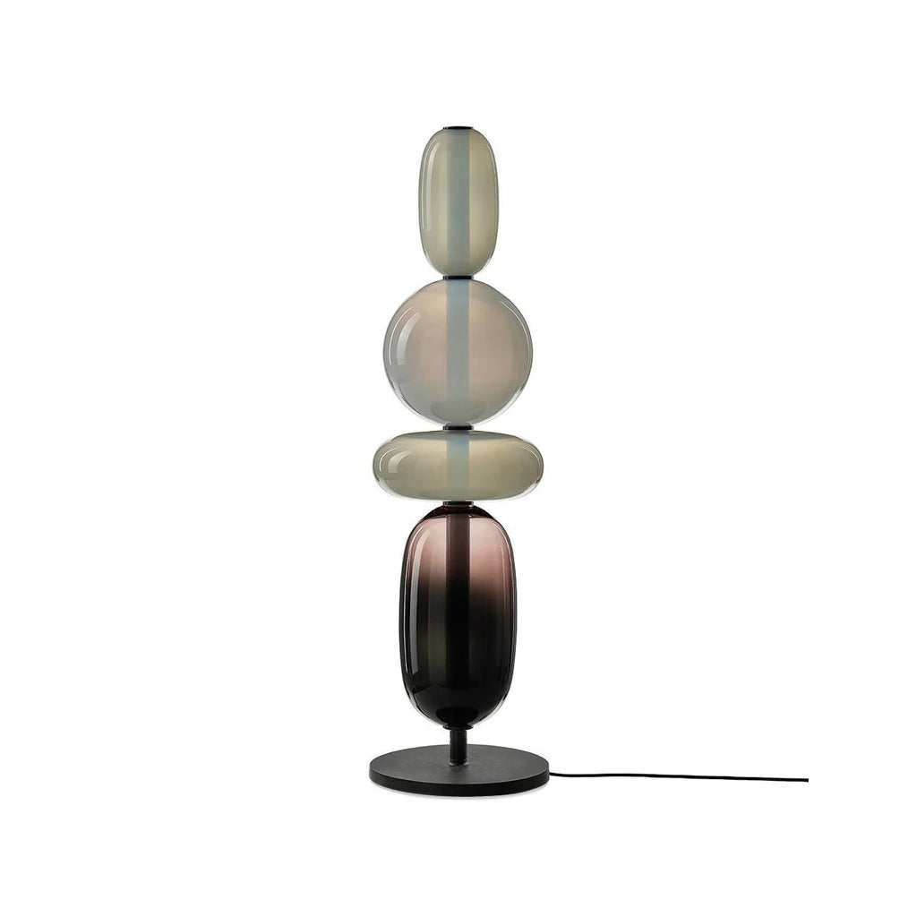 Pebbles glasbordlampe med integreret LED-belysning