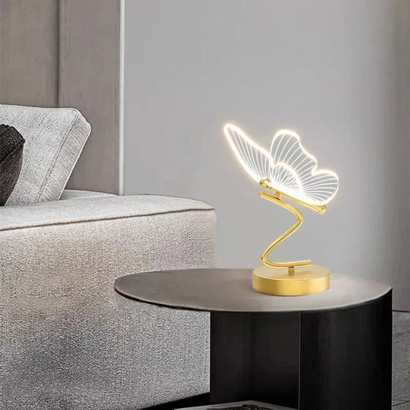מנורת שולחן LED בעיצוב פרפר — 5.91 x 11.81 אינץ׳