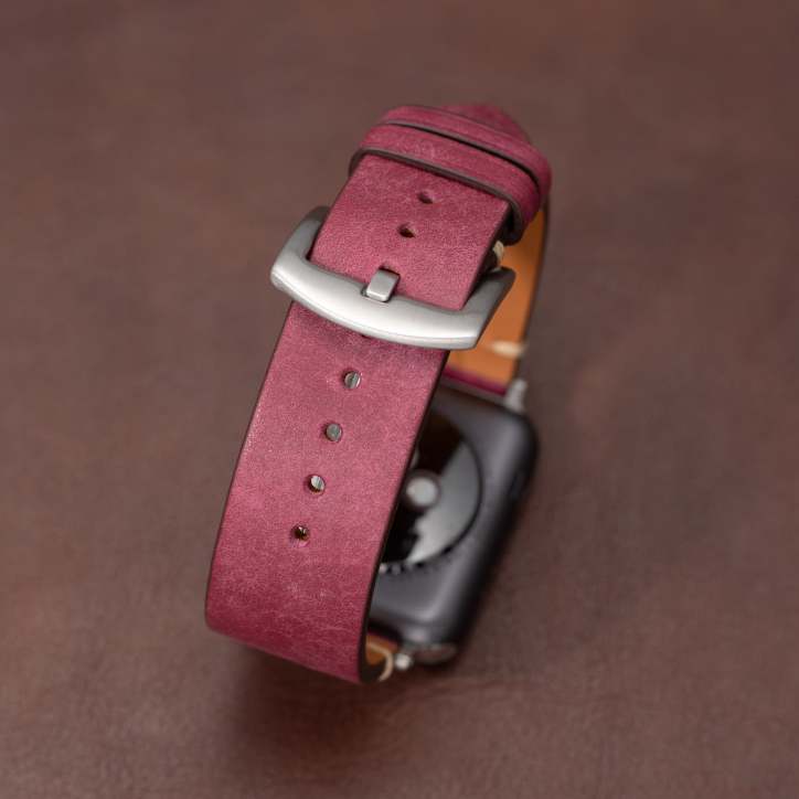 Apple Watch prémium bőr szíj — időtálló, kézműves kivitelű cserepánt