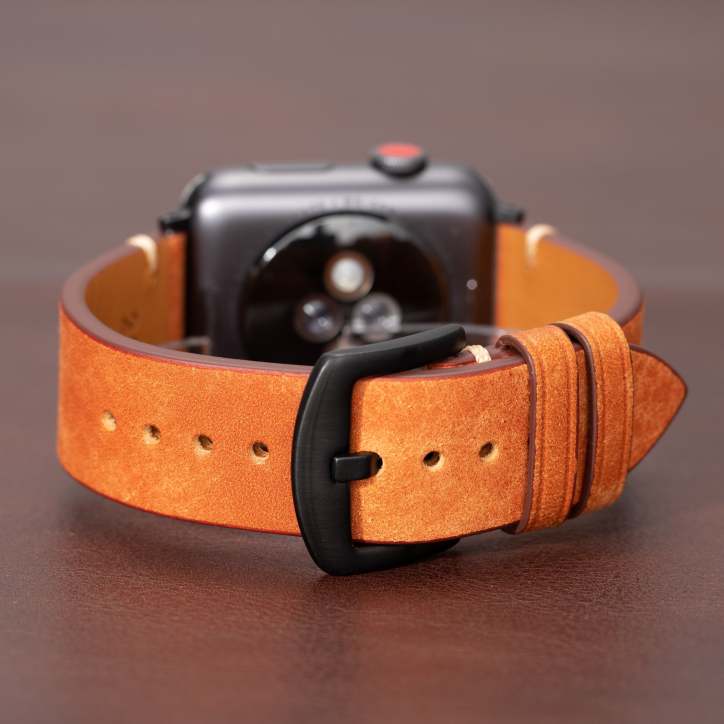 Apple Watch prémium bőr szíj — időtálló, kézműves kivitelű cserepánt