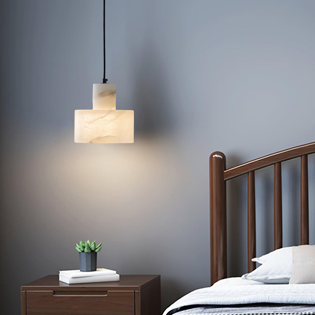 Chic Alabaster pendel med justerbar højde