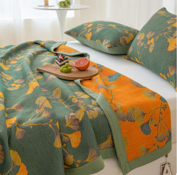 Elegáns, kétoldalas jacquard paplan — megfordítható kialakítás, egyenletes hőszigetelés