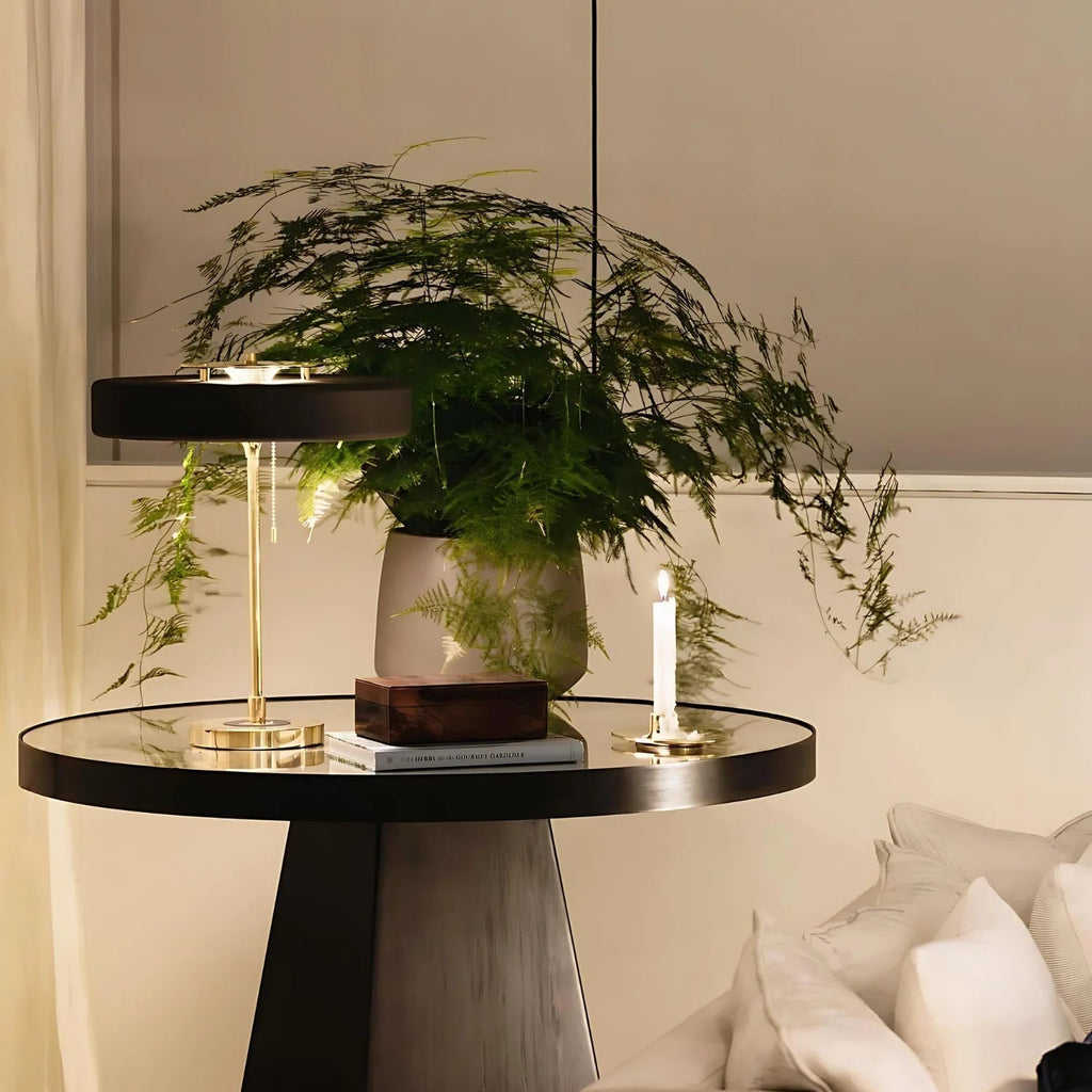 Torren Elegant Black Tower Table Lamp Modern For Home