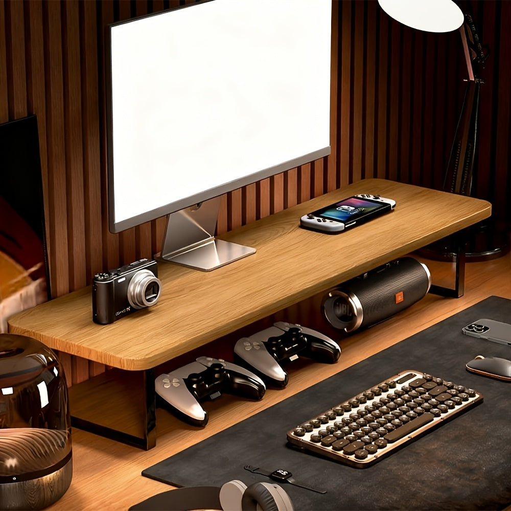 Vyvýšený stojan na monitor — ergonomické řešení šetřící místo