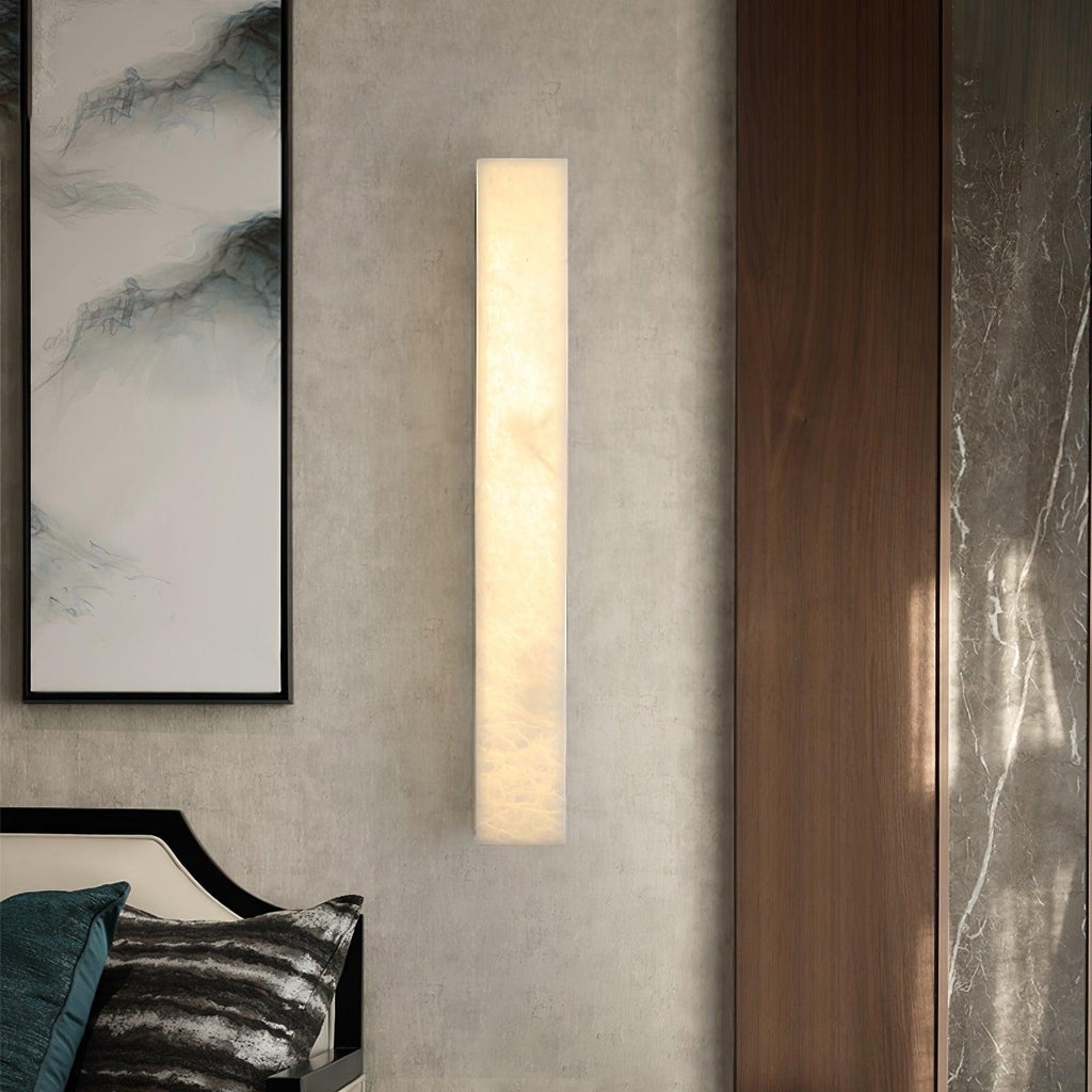 Liora | Brass and Alabaster Linear Wall Lamp