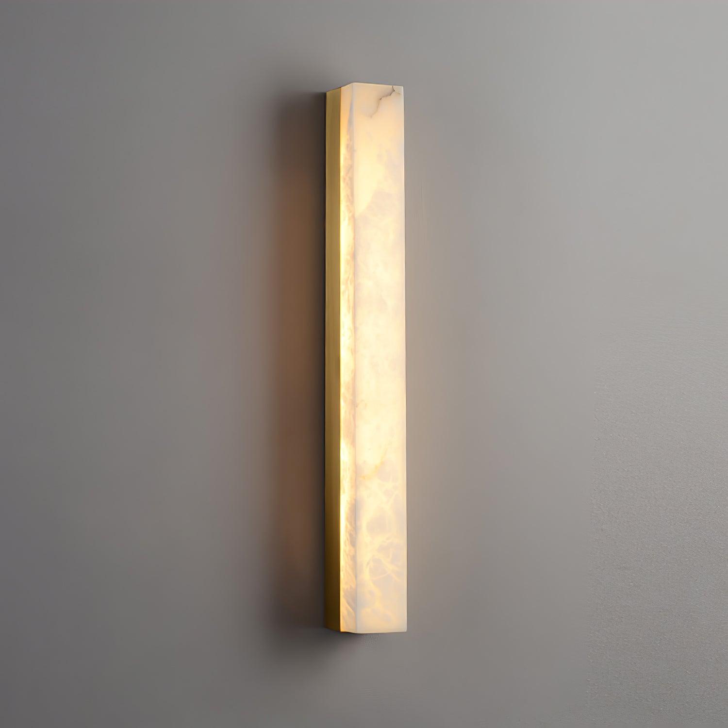 Liora | Brass and Alabaster Linear Wall Lamp