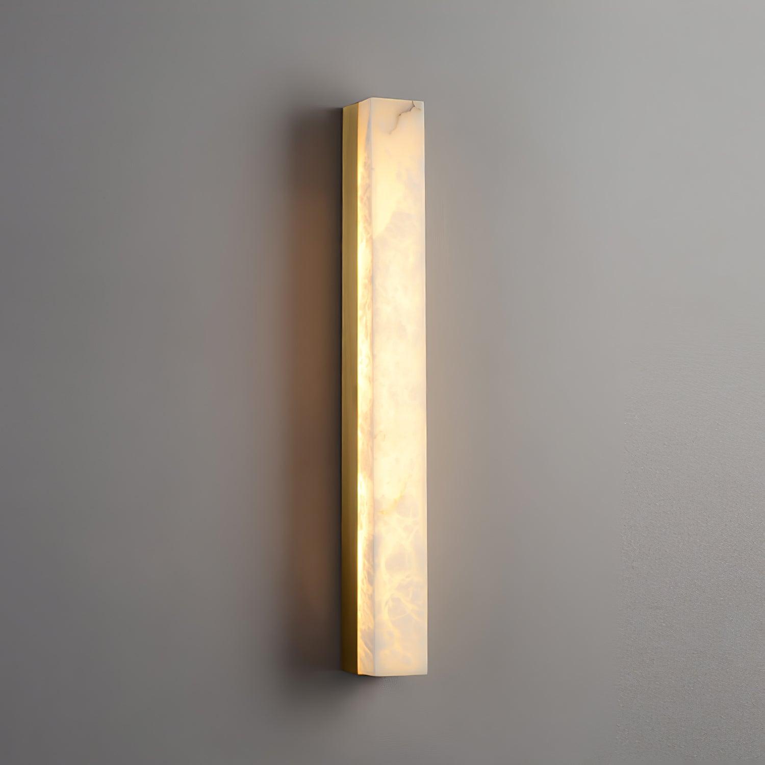 Liora | Brass and Alabaster Linear Wall Lamp