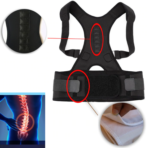 Supporto magnetico regolabile per la postura dorsale