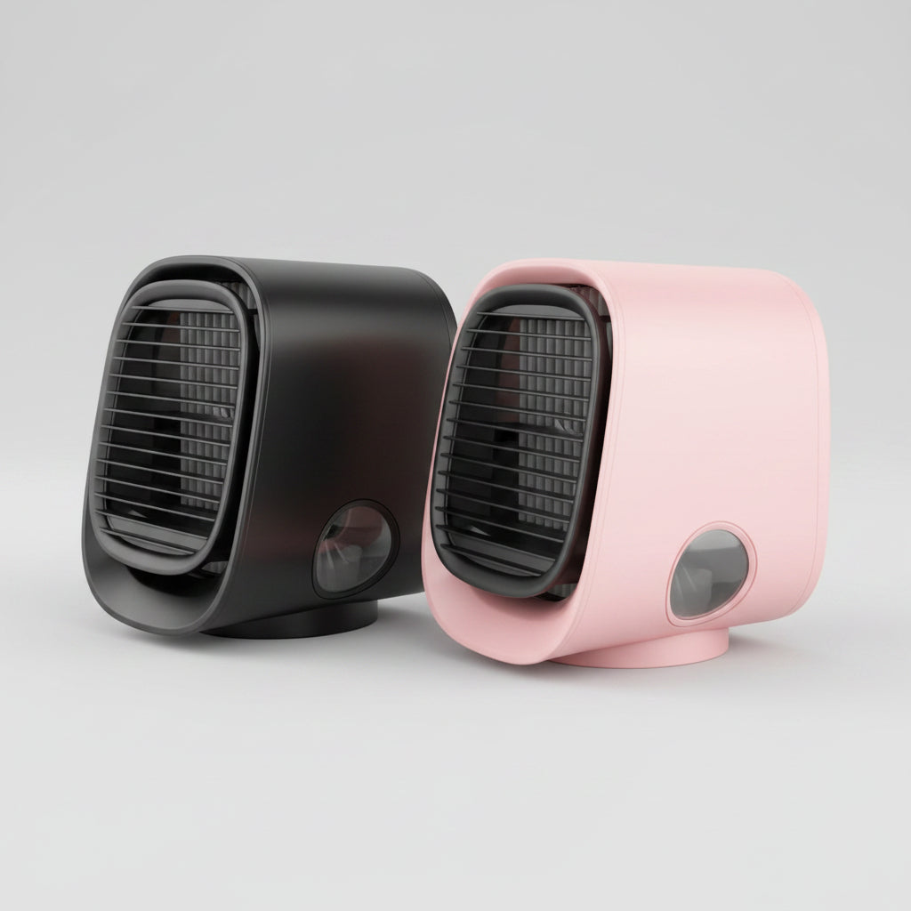 Evaporative Cooler Desk Fan — USB-Powered Mist Sprayer