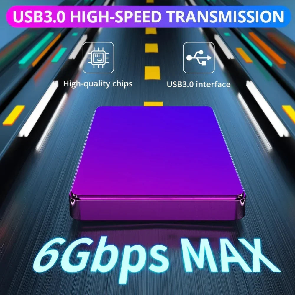 External Solid State Drive — USB 3.0 Interface, 6Gb/s Transfer Speed
