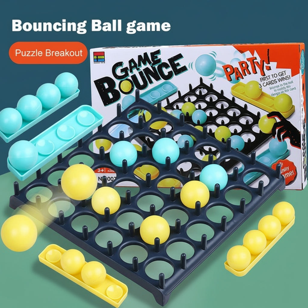 Interactive Party Board Game — Ball Toss Scoring Grid and Match Cards