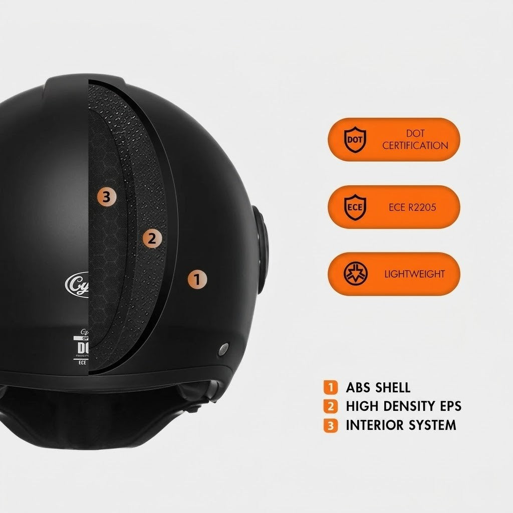Casco modular vintage integral – Doble visor | Aprobado por DOT y ECE - Meowbutter