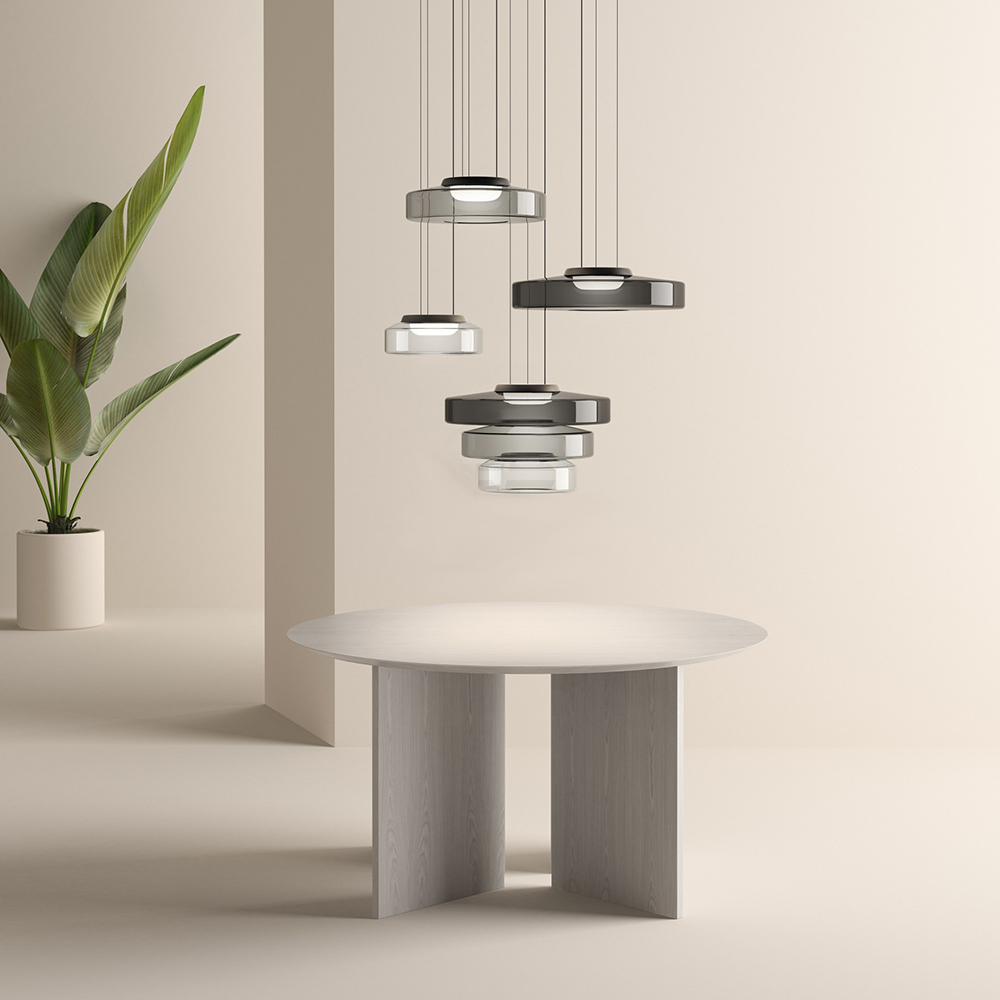 Glass Pendant Lamp | Bauhaus Style Hanging Light | Meowbutter