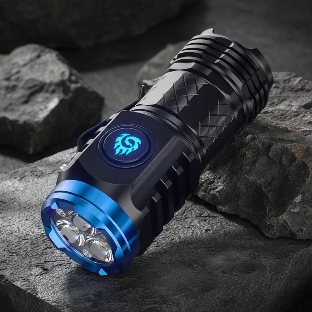 Linterna LED mini recargable — Linterna de mano compacta e impermeable