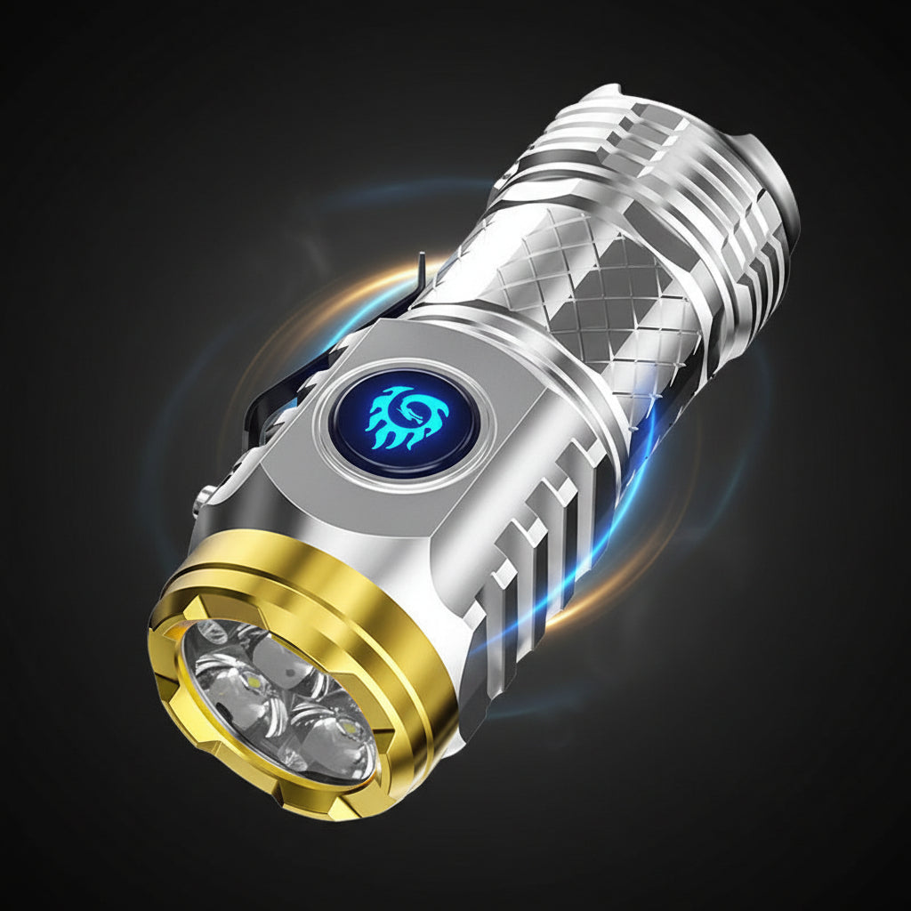 Linterna LED mini recargable — Linterna de mano compacta e impermeable