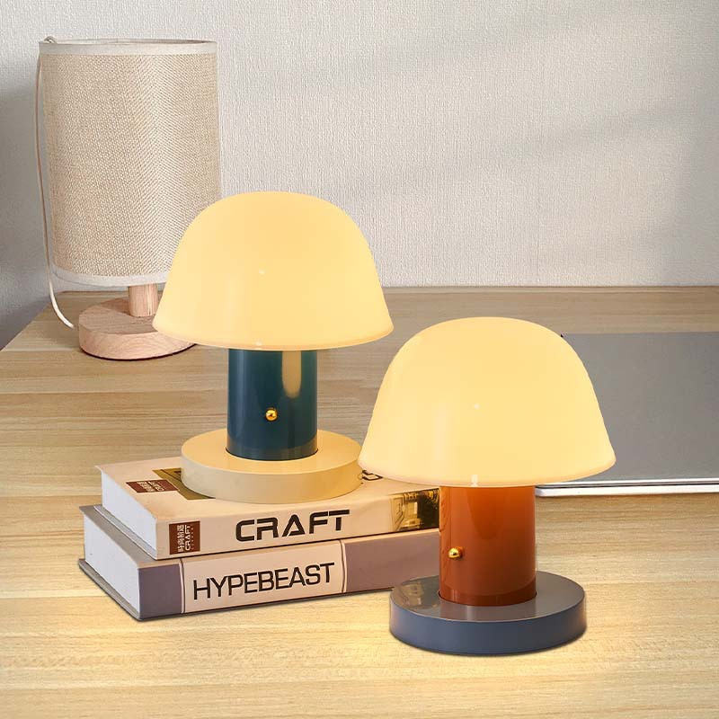 Mushroom Table Lamp | Modern Rechargeable LED Light | Meowbutter
