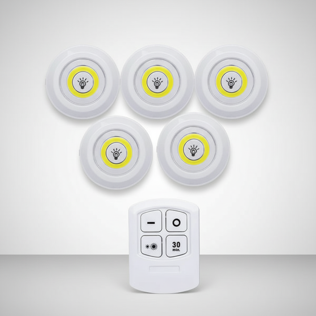 Faretti LED GlowStickr con telecomando — Alimentati a batteria